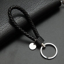 Load image into Gallery viewer, handbag Keychains Braided Leather Rope Handmade Woven Key chains Leather Key Chain Ring Holder for Car Keyrings