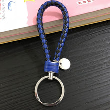 Load image into Gallery viewer, handbag Keychains Braided Leather Rope Handmade Woven Key chains Leather Key Chain Ring Holder for Car Keyrings