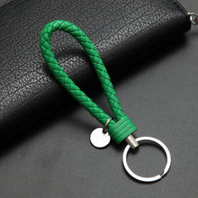 Load image into Gallery viewer, handbag Keychains Braided Leather Rope Handmade Woven Key chains Leather Key Chain Ring Holder for Car Keyrings