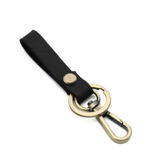 Load image into Gallery viewer, Genuine Leather Women Small Gift Retro Handmade Purse Keychain Car Key Ring Holder Wallet Arts and Crafts for Men