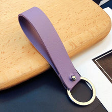 Load image into Gallery viewer, Wrist Strap Key Holder Artificial Leather Rope PU Keychain Keyring Men Women Key Chain Auto Pendant Accessory